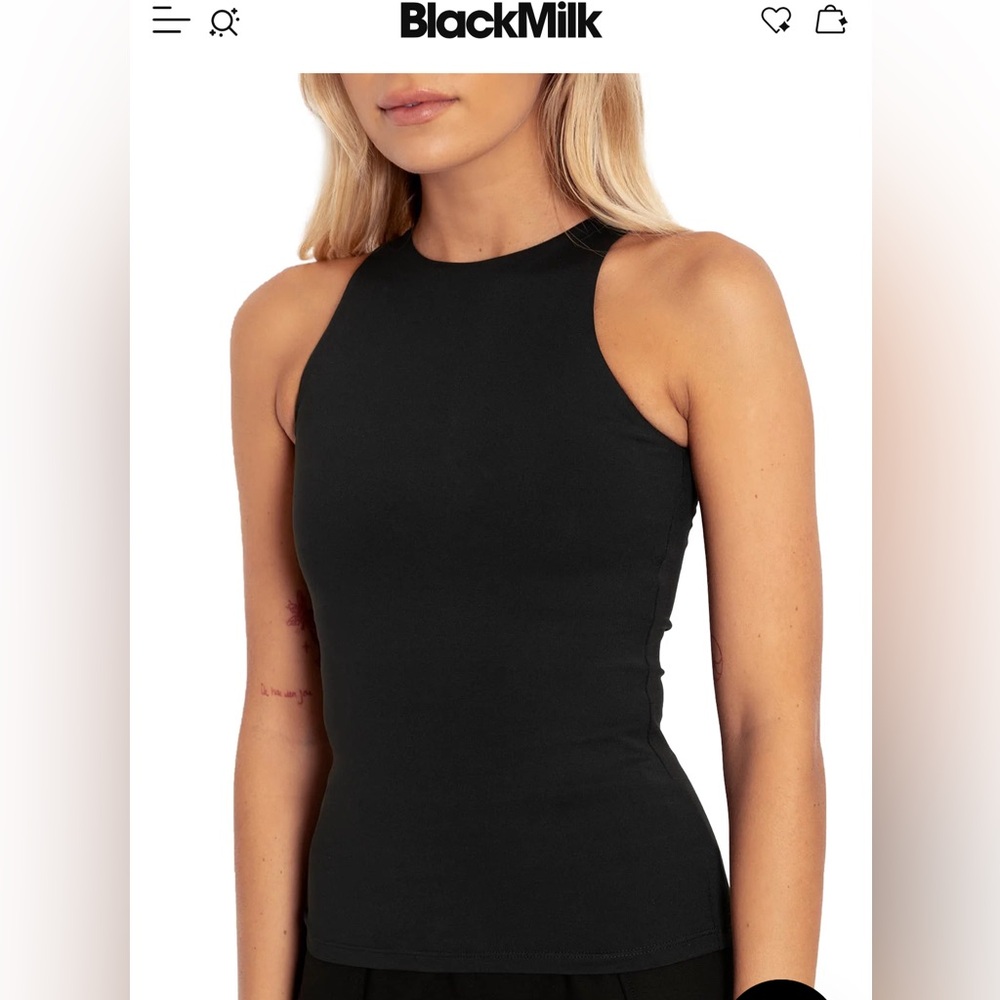 Matte Black Racer Tank
